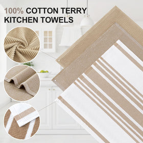 Homaxy towels drying dishes, leaving surfaces clean and streak-free