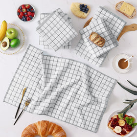 Homaxy Premium Kitchen Towels quick-drying fibers speed up post-use turnover