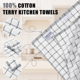 Homaxy Premium Kitchen Towels durable and machine-washable for long-lasting use