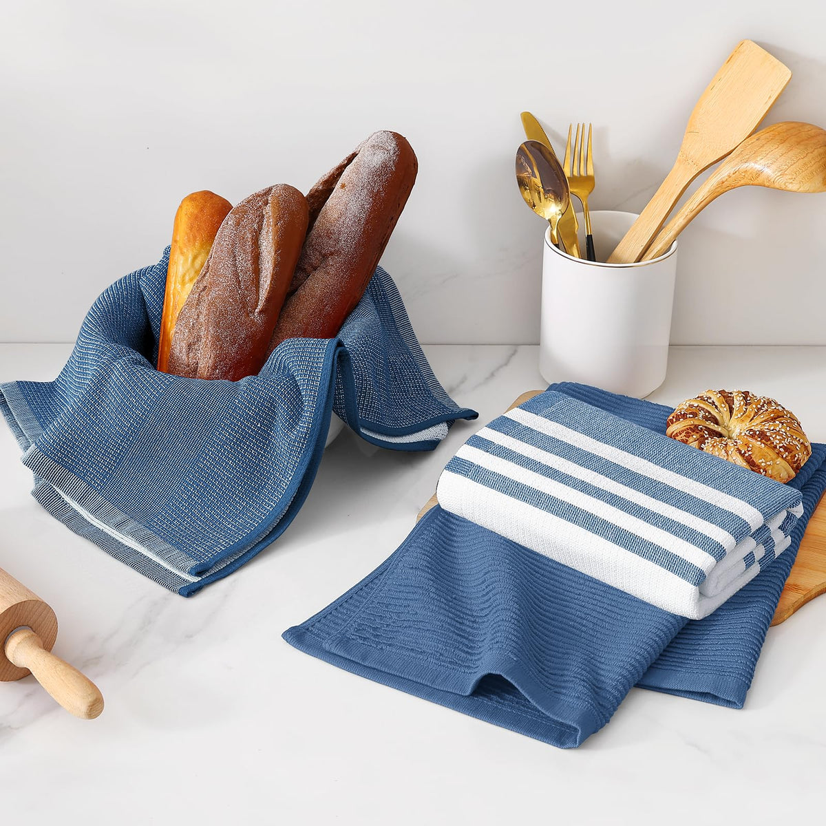 Homaxy Premium Kitchen Towels eco-friendly and durable choice for reuse and reduced waste.