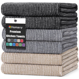 Homaxy Premium Kitchen Towels in flat weave for versatile cleaning tasks