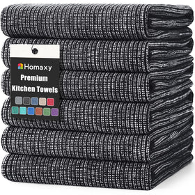 Homaxy premium kitchen towels flat 18x28 inches for quick drying and cleaning