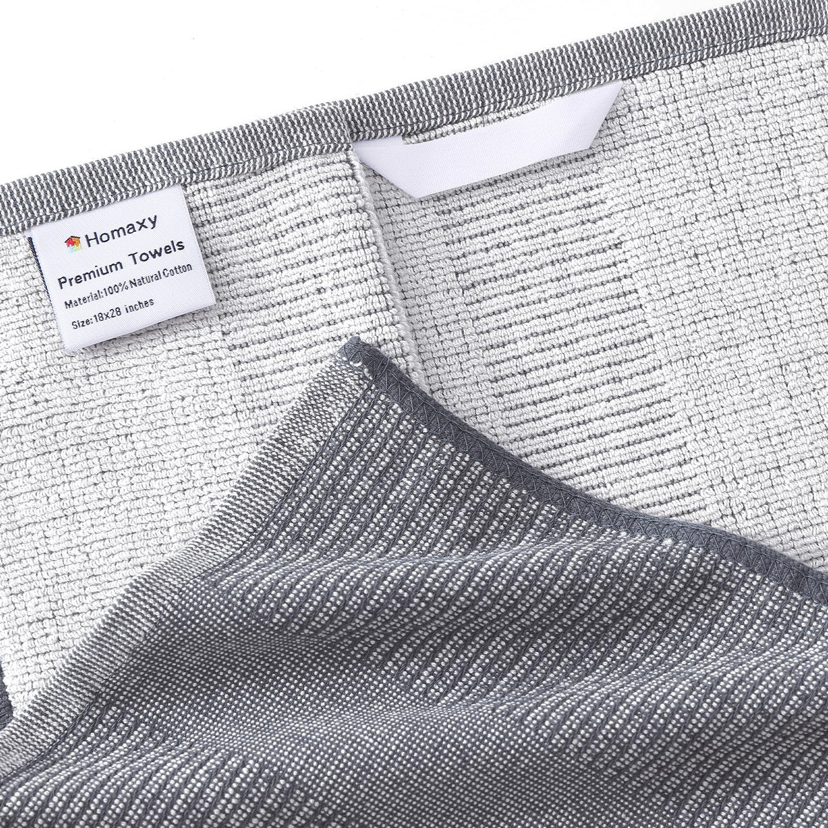 Homaxy towels with hanging loop stay organized and dry quickly
