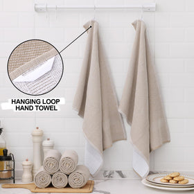 Homaxy towels hanging-loop enable easy air drying after use.