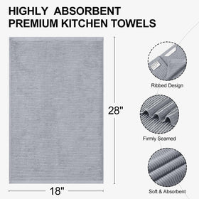 Homaxy Premium Kitchen Towels large 18x28 inch size covers wide surfaces efficiently