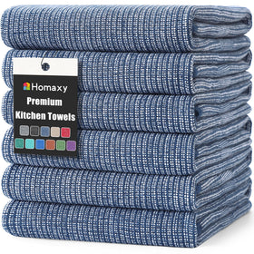 Homaxy navy flat-texture towel for quick cleanups and polish.