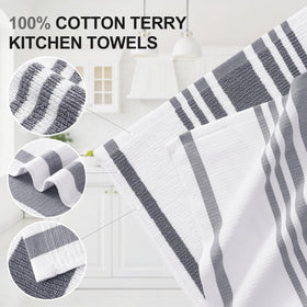 Homaxy terry surface towel delivers high absorbency for spills.