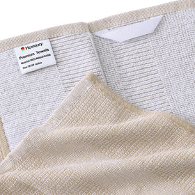 Homaxy premium towels terry-edges highlight absorbency for quick spill cleanup.