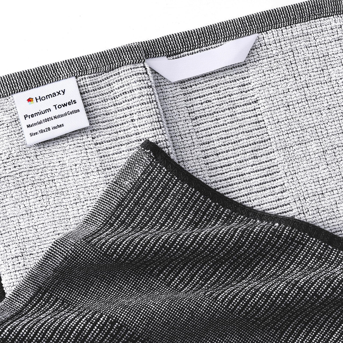 Homaxy Premium Kitchen Towels terry texture soft and highly absorbent