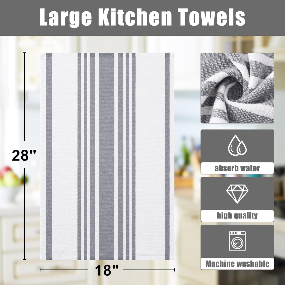 Homaxy towels withstand many washes, reducing paper towel use.