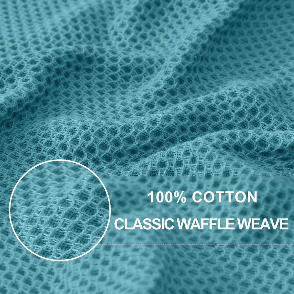 Homaxy cotton dishcloth close-up highlights soft, non-scratch texture.