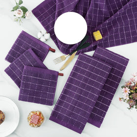 Homaxy terry dishcloth wipes glassware without lint or streaks.