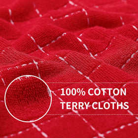 Homaxy terry towel close-up highlights soft, absorbent weave for utensil drying