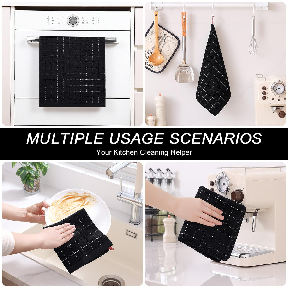 Homaxy soft cotton towels feel gentle on glassware