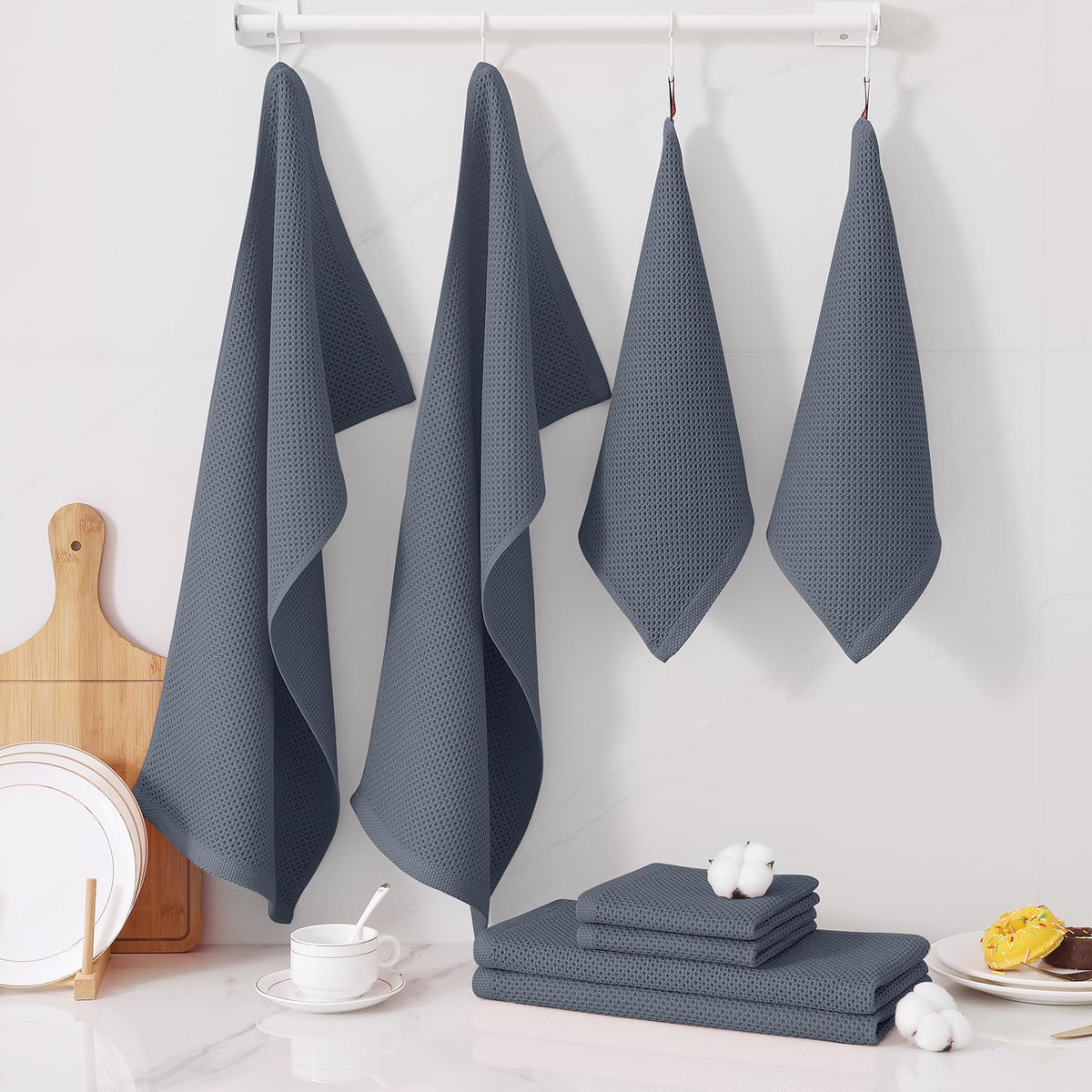 Homaxy variety color pack coordinates with any kitchen decor.