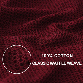 Homaxy waffle weave close-up reveals honeycomb texture and durable construction.