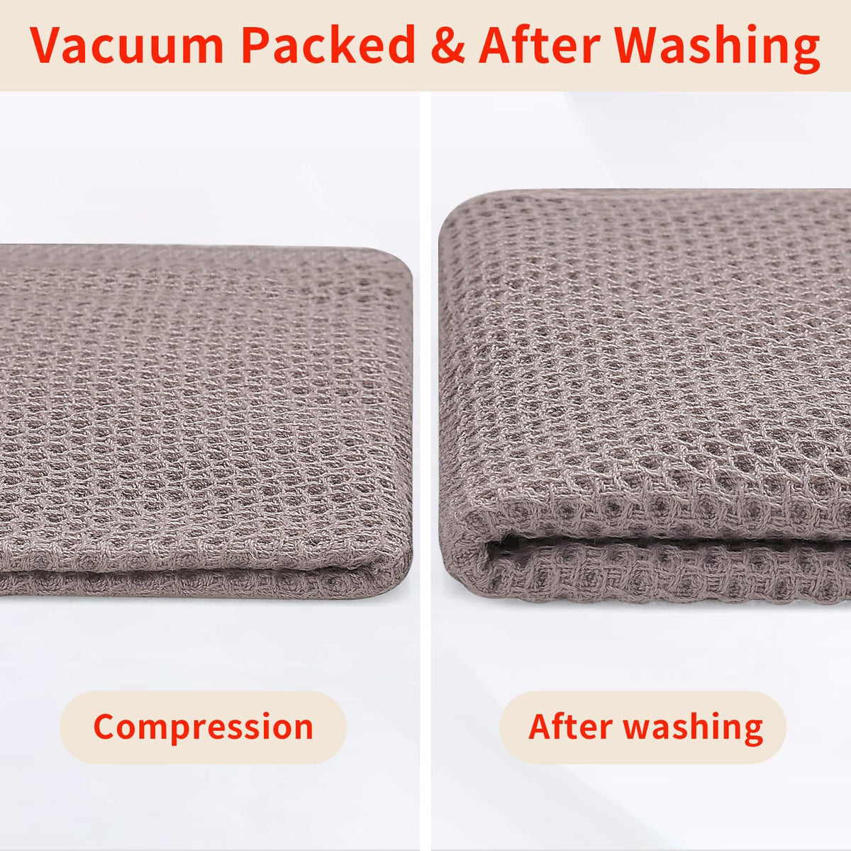 Homaxy waffle dishcloth 12x12 inches provides ample drying surface