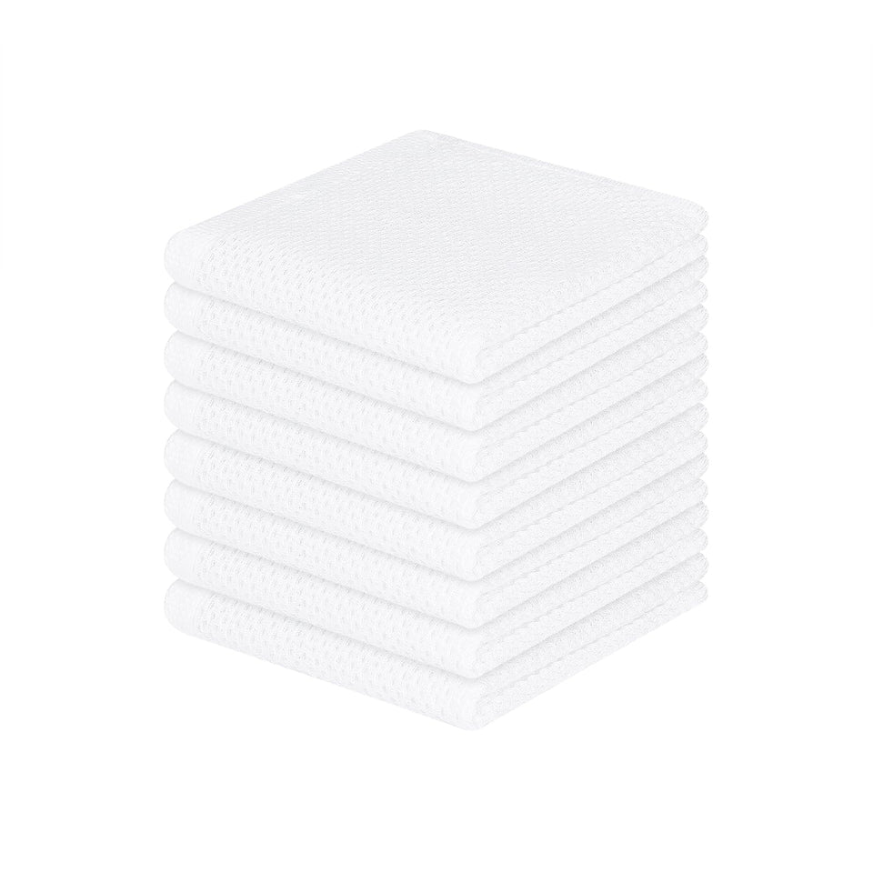 Homaxy waffle weave dishcloth with soft texture gentle on delicate cookware.
