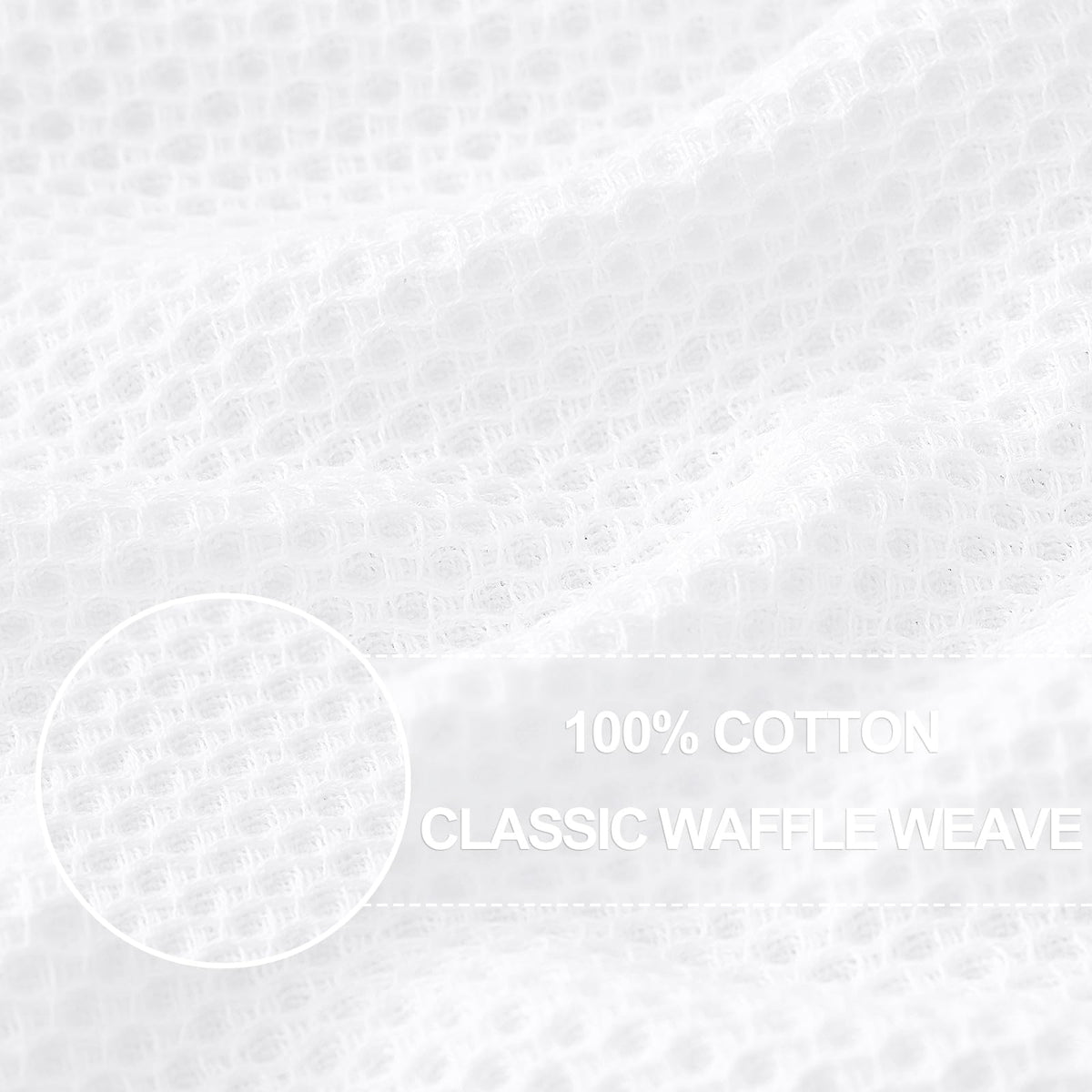 Closeup of Homaxy waffle weave showing soft, durable texture for delicate surfaces.