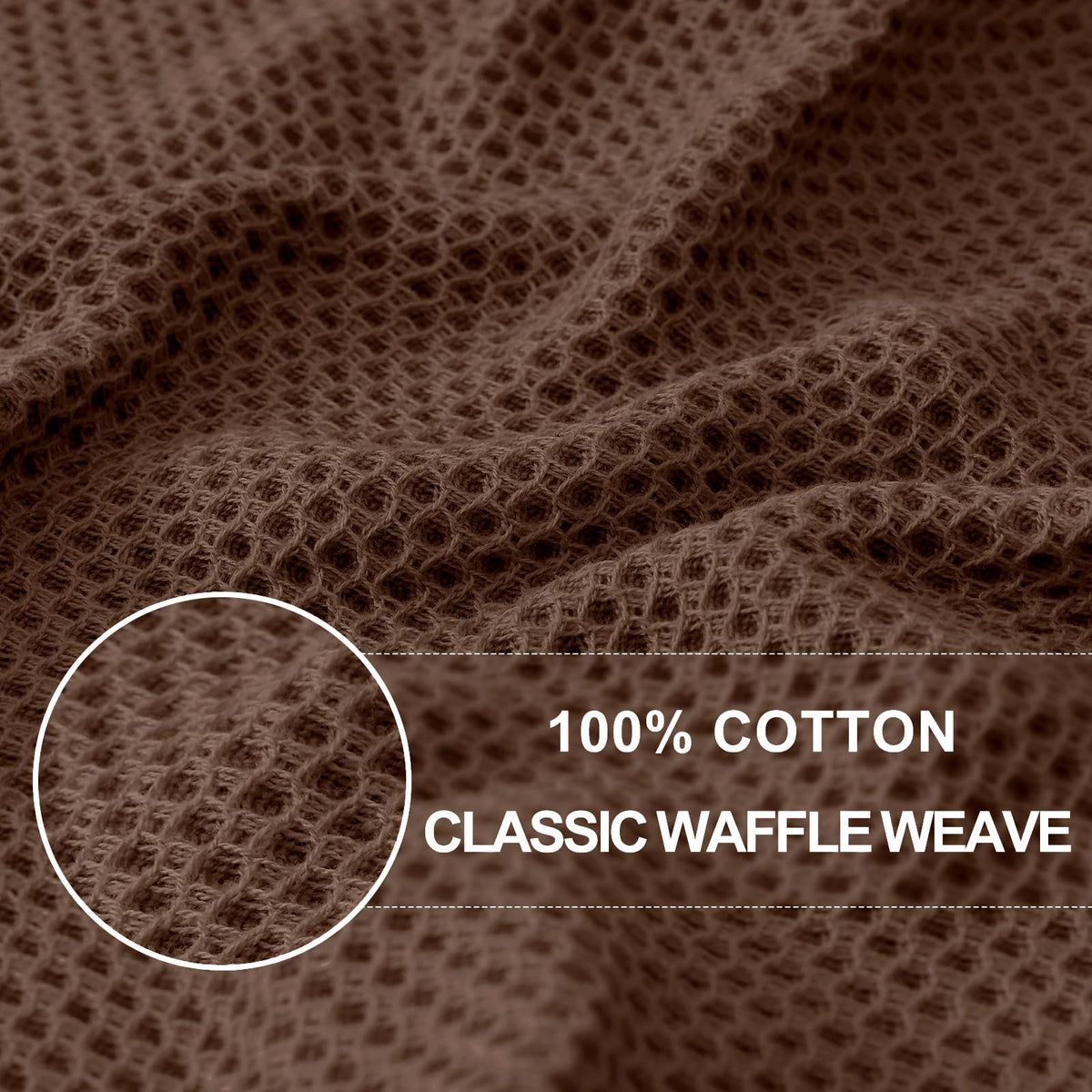 Close-up of Homaxy waffle weave with honeycomb texture for daily tasks