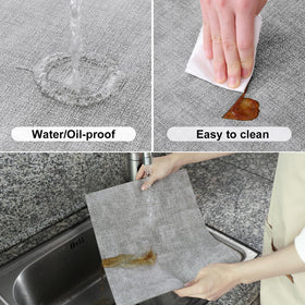 Homaxy waterproof and stain-resistant placemats keep tables clean in any setting.
