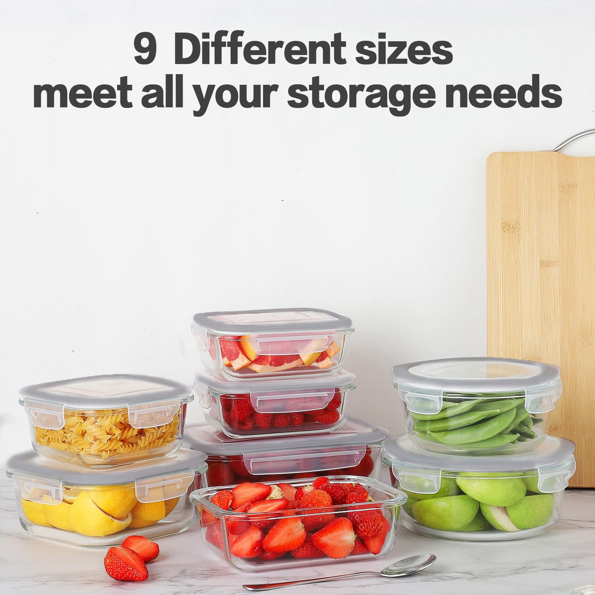 HOMBERKING 24pc round 970ml container, round shape ideal for larger portions.