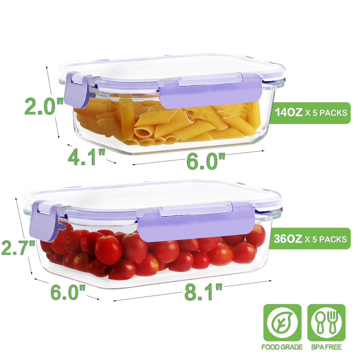 HOMBERKING 36oz glass container demonstrates durable borosilicate construction