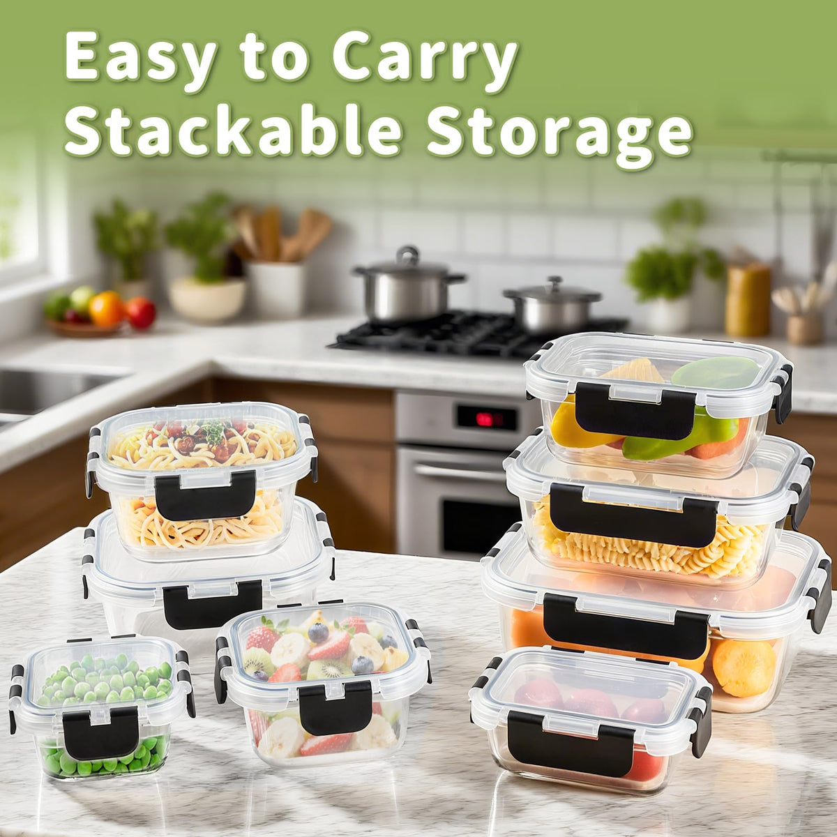 Homberking 370ml rectangle container ideal for leftovers and portions.
