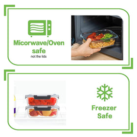 HOMBERKING 630ml rectangle container ideal for bulk meal prep