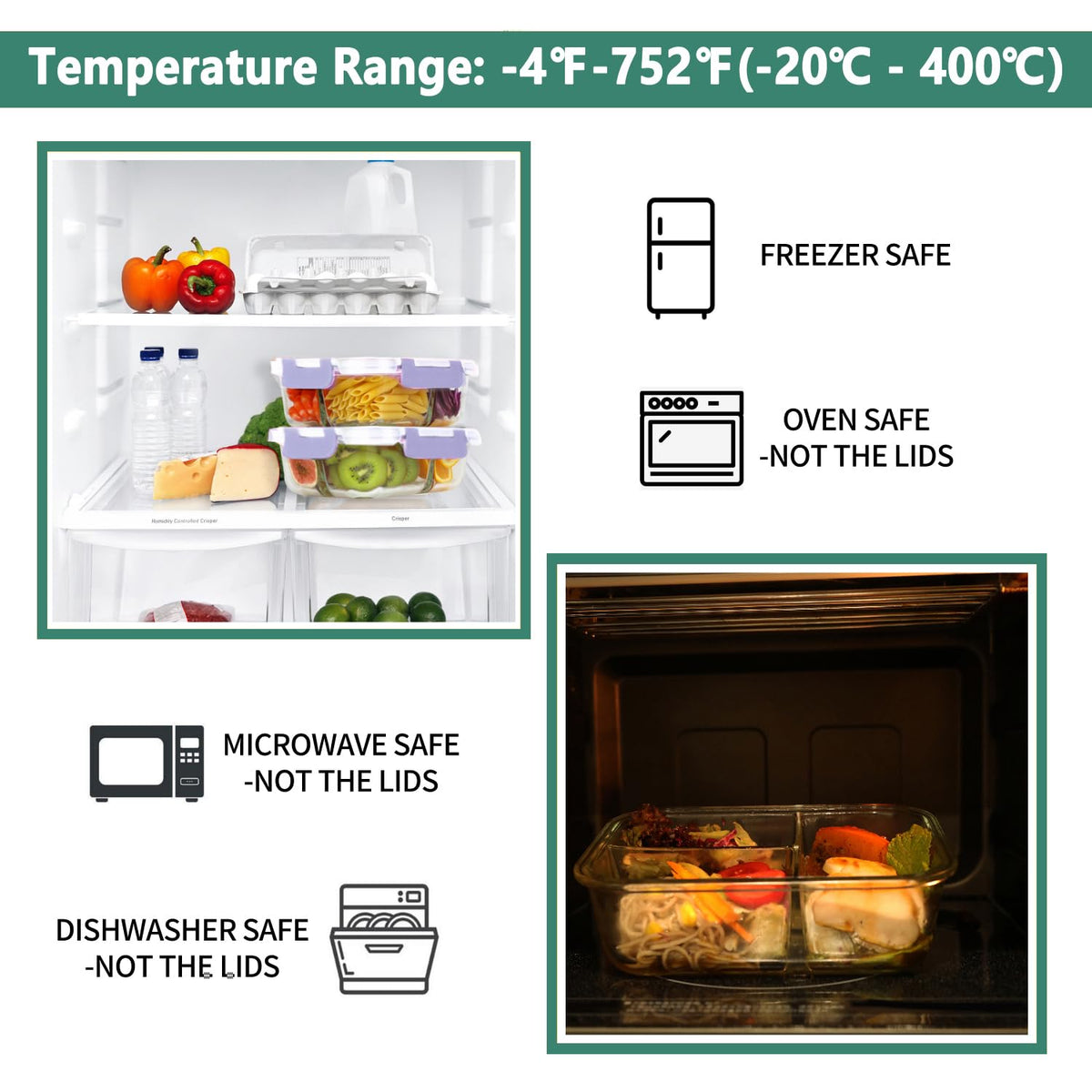 HOMBERKING transparent borosilicate glass body is easy to clean and reuse.