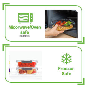 HOMBERKING borosilicate glass withstands oven and freezer use safely
