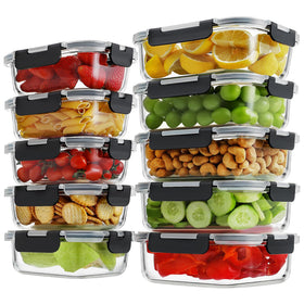 Homberking locking lid close-up showing airtight seal for fresh meals.