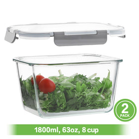 HOMBERKING snap-lock BPA-free lid provides airtight seal for leak-free transport.