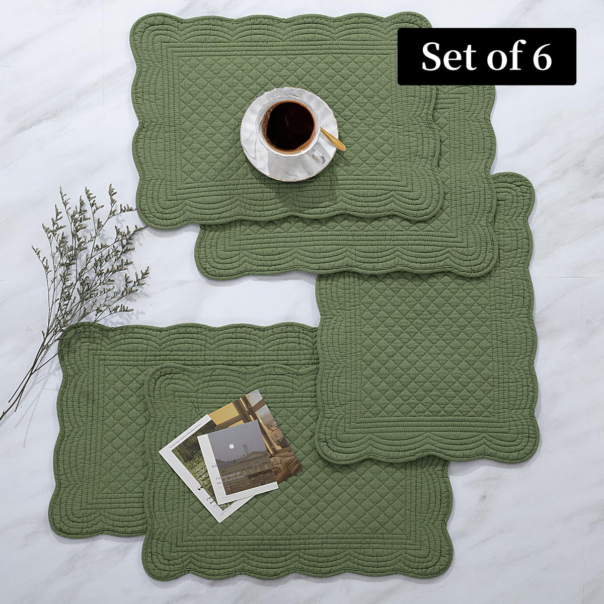 Machine washable cotton fabric for easy cleanup after gatherings.