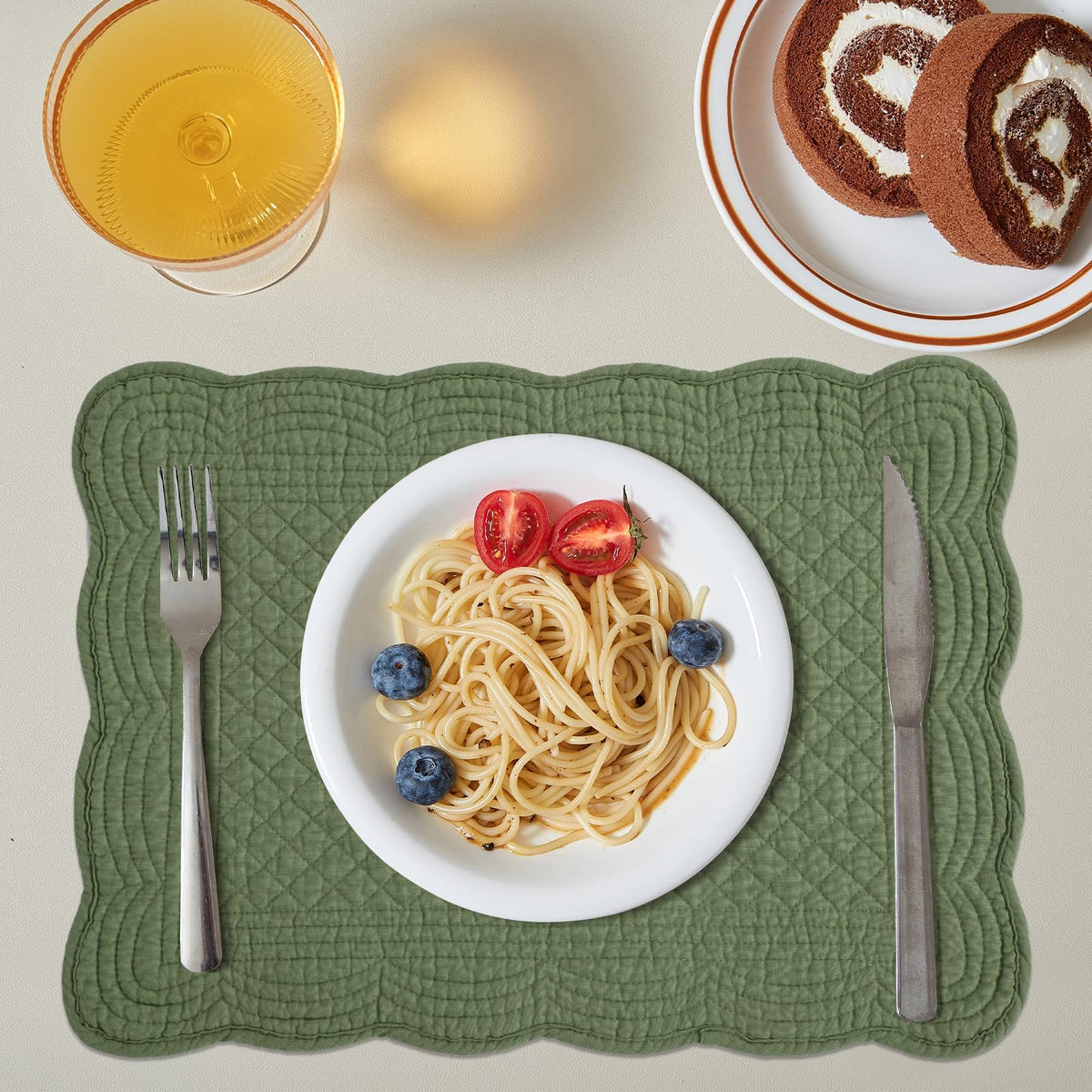 Non-slip backing keeps HOMBYS placemats secure during meals.