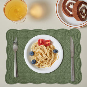 Non-slip backing keeps HOMBYS placemats secure during meals.