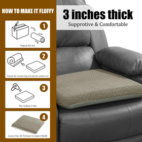 HOMBYS plush knit fabric close-up emphasizes soft, durable tufted finish.