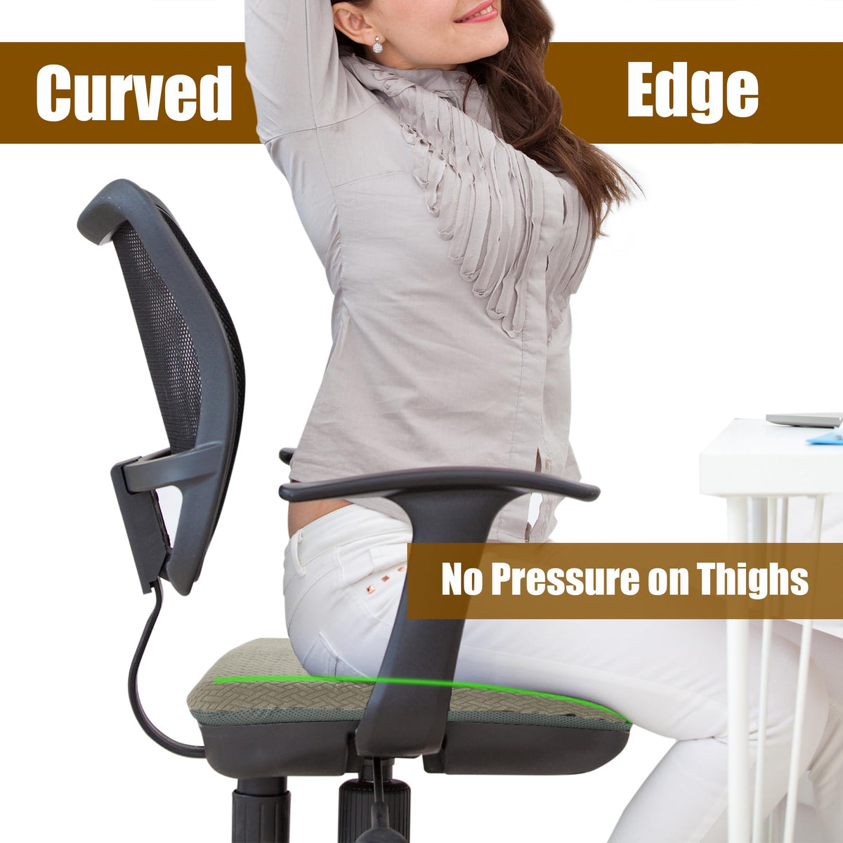HOMBYS removable cover with non-slip backing demonstrates easy care.