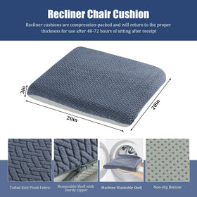 HOMBYS seat height boost with 25D foam aids easy sitting and rising