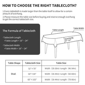 HOMBYS wrinkle-resistant tablecloth helps keep surfaces pristine during gatherings.