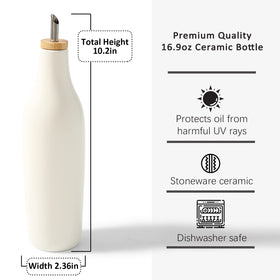 HOMCDALY handcrafted glazed ceramic finish delivers durability and easy cleaning.