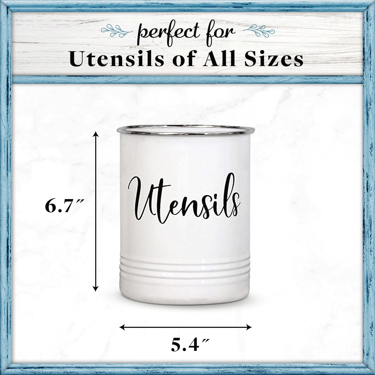Home Acre Designs compact countertop organizer with stainless rim saves valuable counter space.