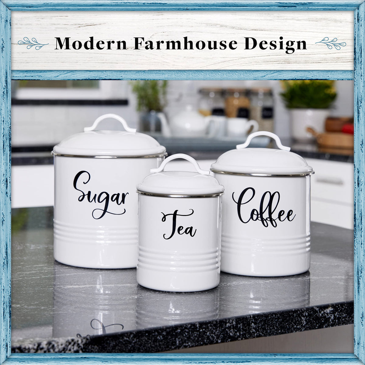 Home Acre Designs powder-coated finish resists wear while preserving contents' flavor.