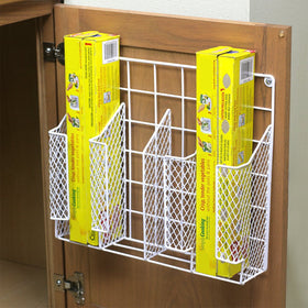 Home Basics rust-resistant vinyl-coated steel for durable kitchen storage.