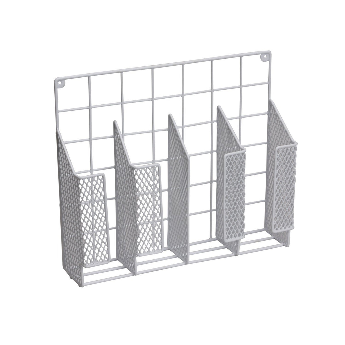Home Basics wrap-foil organizer on the wall keeps wraps accessible.