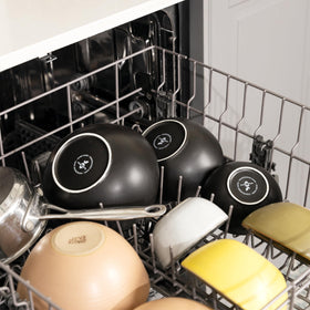 Home Beets nesting bowls demonstrate space-saving storage when not in use.