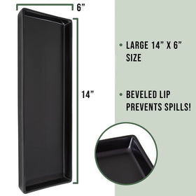 Home Beets matte black ceramic platter set adds elegance to parties and cheese boards.