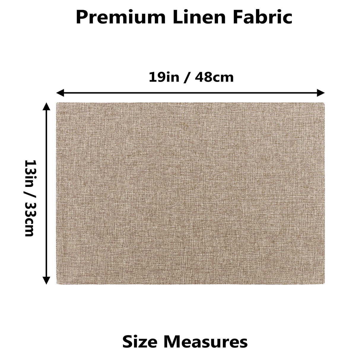 Home Brilliant cotton linen placemats machine washable for easy care.