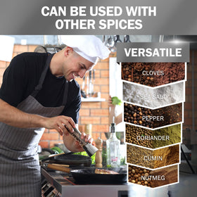 Home EC kitchen decor dining display showing a stylish spice grinder set.