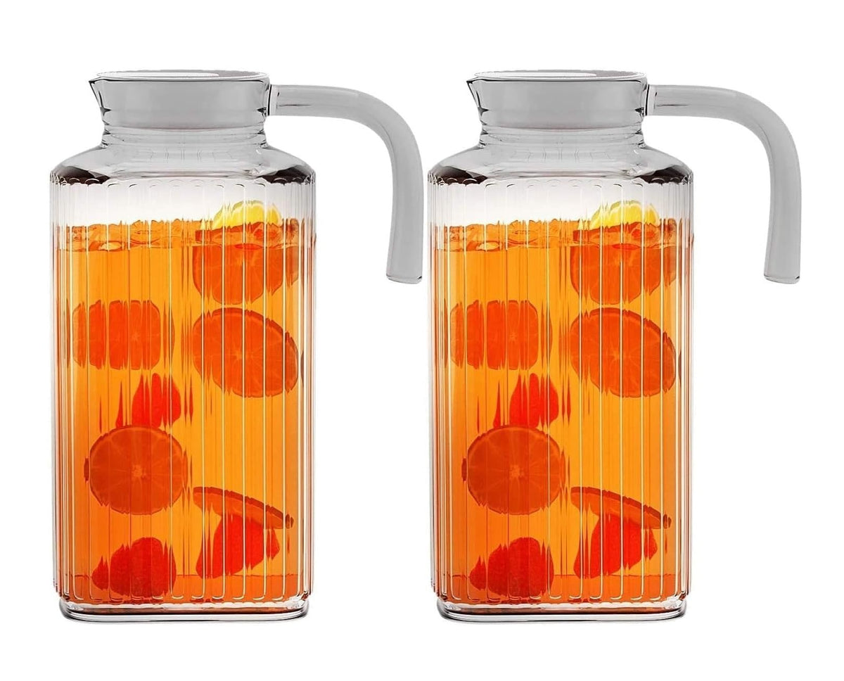 Home Essentials & Beyond fridge pitcher 60oz with lid for easy storage and pouring